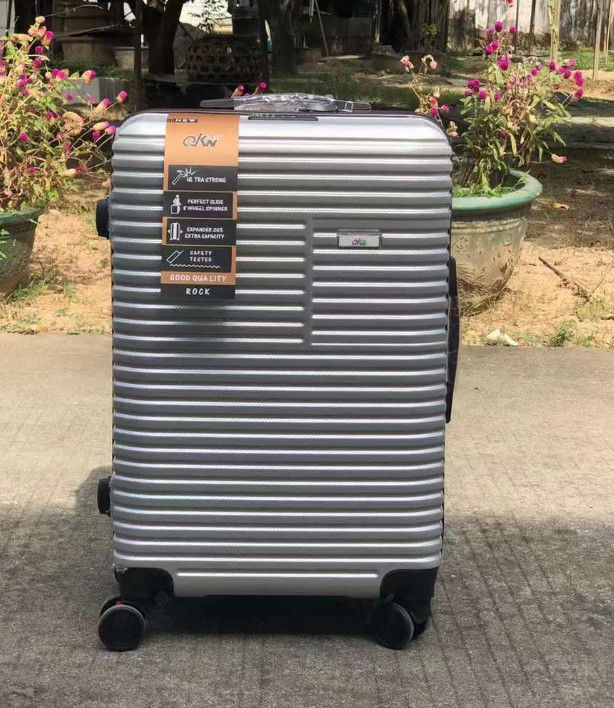 Aluminum Frame Hardside Rolling Zipper Flight Case OEM ODM Custom Label Anti-Scratch Travel Luggage Suitcase With 4 Whee