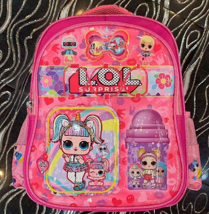 PINK Minimalist Lightweight Customized School Backpack Outdoor Custom Casual Backpack For Girls
