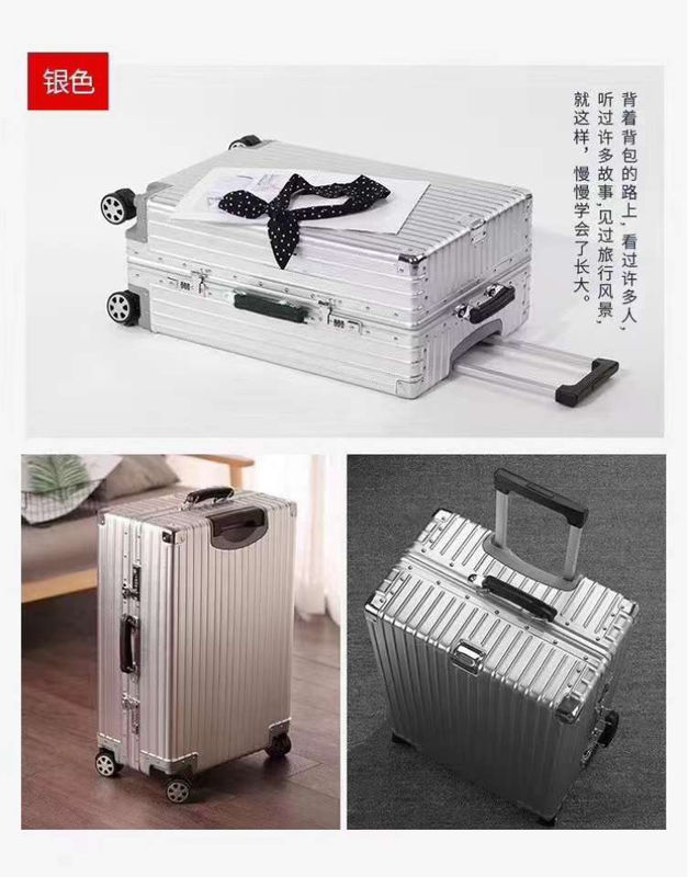 Aluminum Frame Luggage Trolley Box 20 Inches Multifunctional Suitcase Large Capacity 28 Inches Luggage With Universal