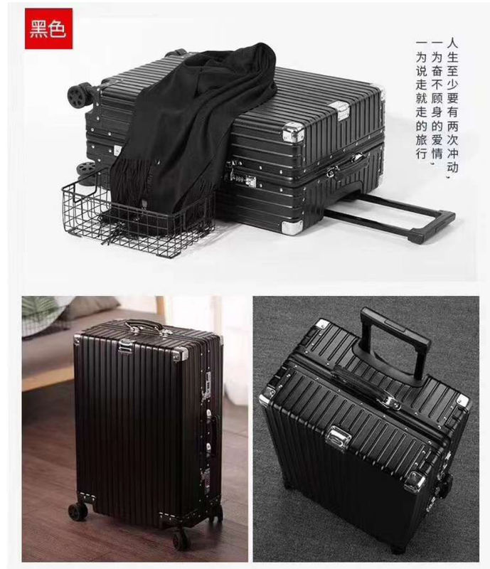 Hot Selling Luggage Set Aluminium Frame Luggage Male Sturdy Business Large Capacity Travel Suitcase