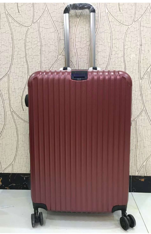 Hight Quality 4 Double Wheels Hard Shell PC Aluminum Frame Tsa Lock Adult Travelling Red Suitcases Luggage