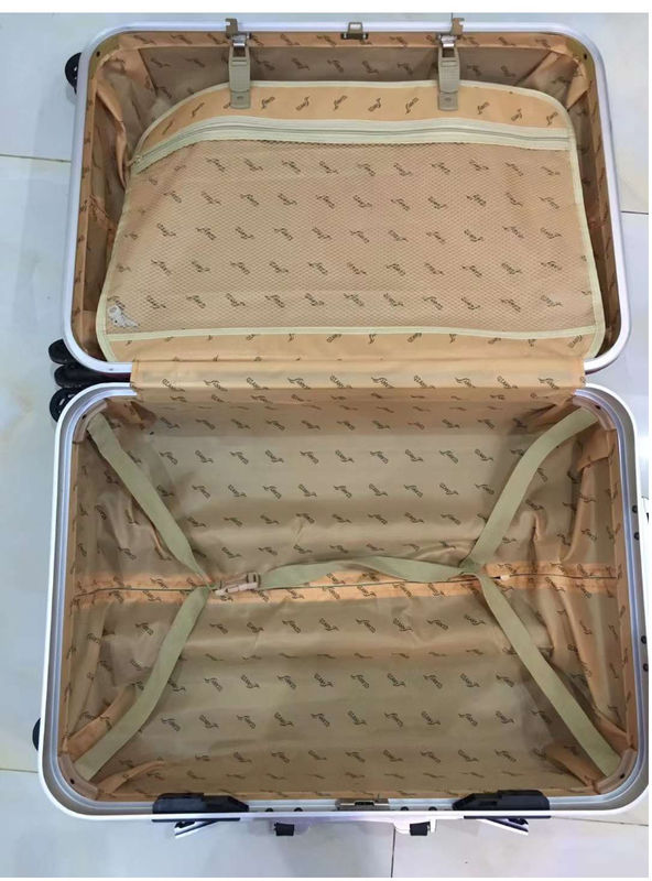 Hight Quality 4 Double Wheels Hard Shell PC Aluminum Frame Tsa Lock Adult Travelling Red Suitcases Luggage