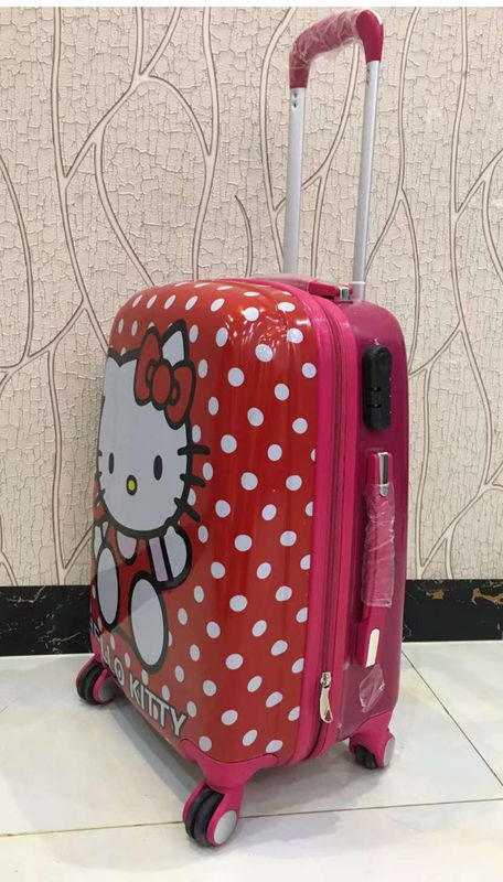 Carry On Suitcase Kids Rolling Luggage Cabin Travel Trolley Luggage Bag Children'S Cartoon Animal Suitcase