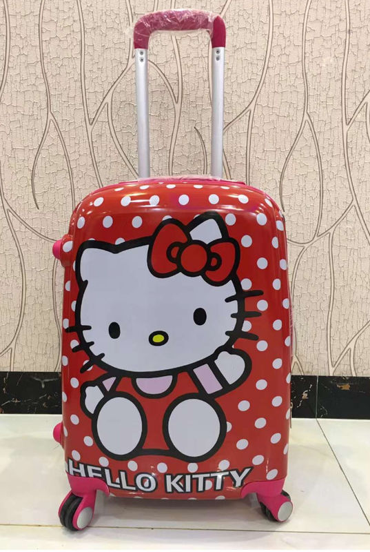 Carry On Suitcase Kids Rolling Luggage Cabin Travel Trolley Luggage Bag Children'S Cartoon Animal Suitcase