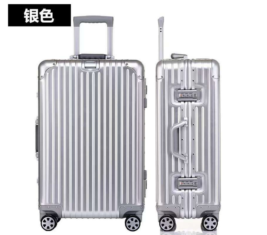 Aluminum Travel Luggage Hard Trolly Case New Aluminium Suitcase 4 Spinner Wheels Lightweight Suitcase Suit Case Luggage