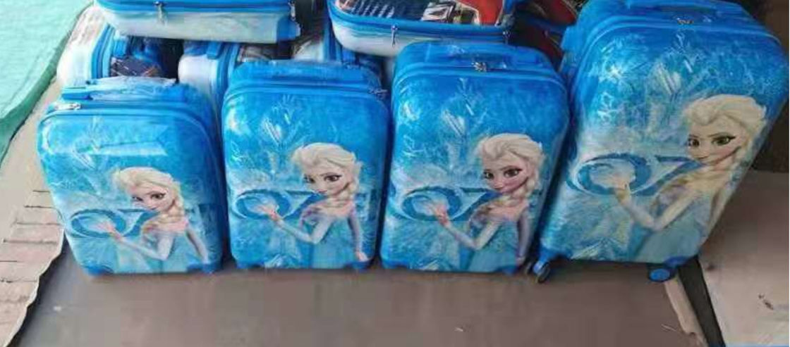 OEM Transparent Clear Customized Design Cartoon Animal Design ABS PC Travel Suitcase Bags Kids Suitcase Luggage