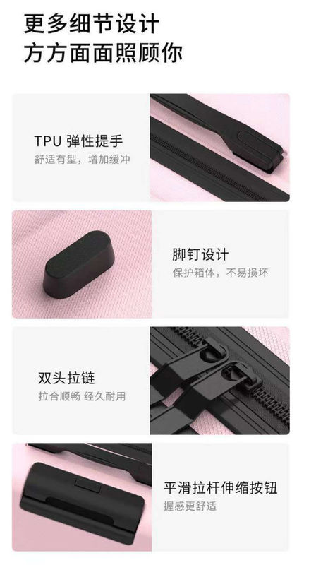 Brand New Listing Abs List Luggage Boarding Case Female Multi Color Pc Hard Shell Luggage Customized Image Travel