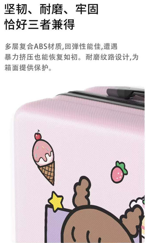 Brand New Listing Abs List Luggage Boarding Case Female Multi Color Pc Hard Shell Luggage Customized Image Travel