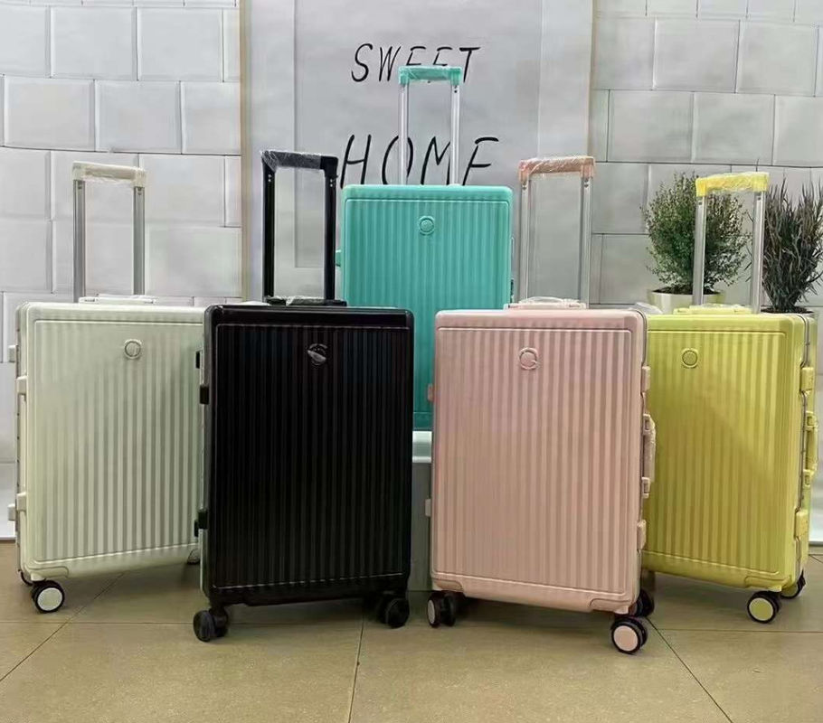 Multi-Colors Zipper Type Lightweight Durable Hardshell 4-Wheel Spinner Cabin Size Travel Suitcase