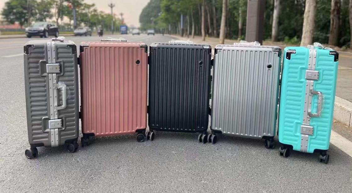 Customer Design Aluminum Frame Luggage Case 24 Inch Trolley Case Set Carry-Ons Suitcases Silent Universal Wheels