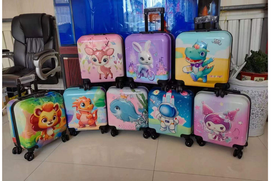 New 3D Cartoon Children'S Luggage Large Capacity Student Suitcase Universal Wheel Combination Lock Suitcase Wholesale 18