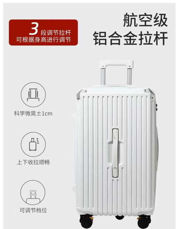 New Design Factory Wholesale Large Capacity Suitcase Carry On Luggage PC ABS Hard Shell Spinner Wheels Combination Lock