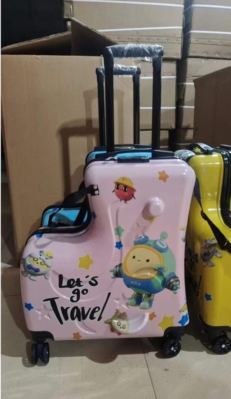 Paw Patroll 20 Inch Trolley Case New Men And Women Children Can Ride Cartoon Code Aluminum Trolley Case Travel Luggage