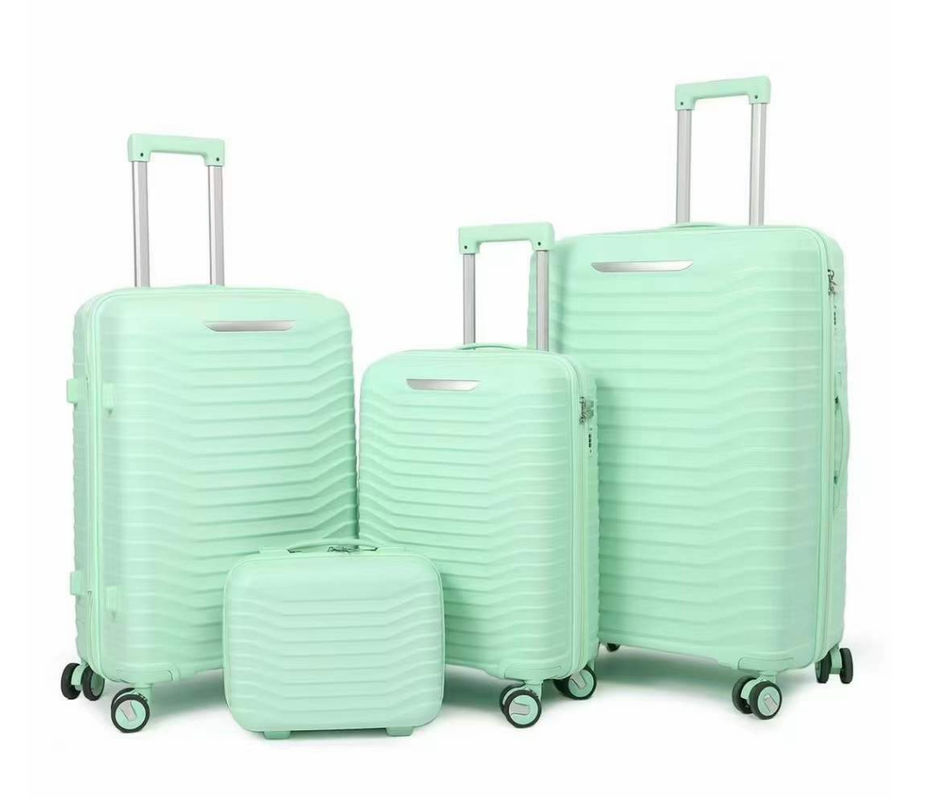 Factory Wholesale High Quality Hard Shell Fashion 360 Degree Spinner Wheels Pp Luggage Set For Trip
