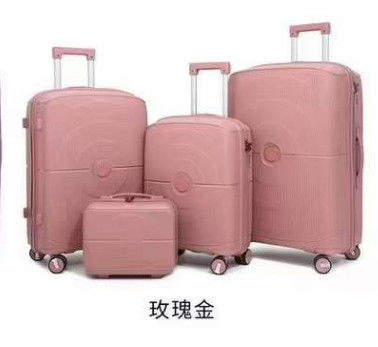 Fashion Travel Luggage Wholesaler 3 Pieces PP Spinner Suitcase Durable Luggage Bags Cases Mulitiple Colors Pp Sets