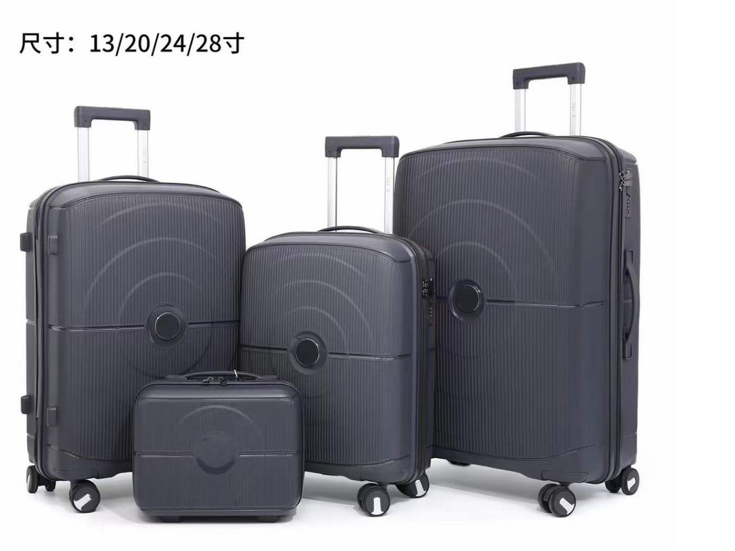 4-Piece Set Lightweight Carry-On Spinner Suitcases TSA Lock With Anti-Scratch PP Material Expandable 20 24 28 Inch Lugga