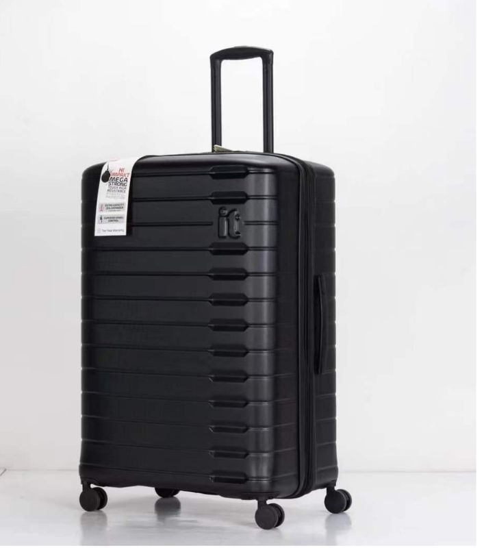 Black Unbreakable PP Newest Valise Durable Travel Bag  28 Expandable TSA Lock Luggage Sets For Business Trip