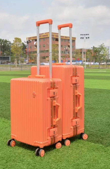 High-End Custom Travel Luggage Sets 20'' 24'' 28'' ABS PC Aluminum Suitcase Business Check-In Luggage