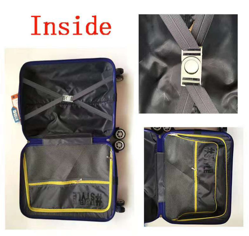 Classic Vintage ABS 3 Pieces Set Trolley Bags Hard Shell Travelling Spinner Luggage Suitcase Set