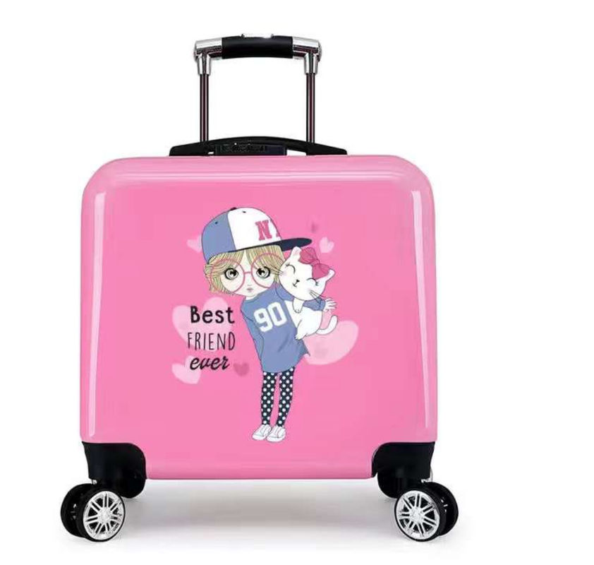 ABS PC Luggage Hard Shell Printed Suitcase Travel Luggage Bags For Kids Or Children