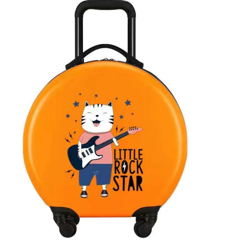 Wholesaler Round Shape Kids Travel Suitcase Candy Color Cute Kid'S Luggage