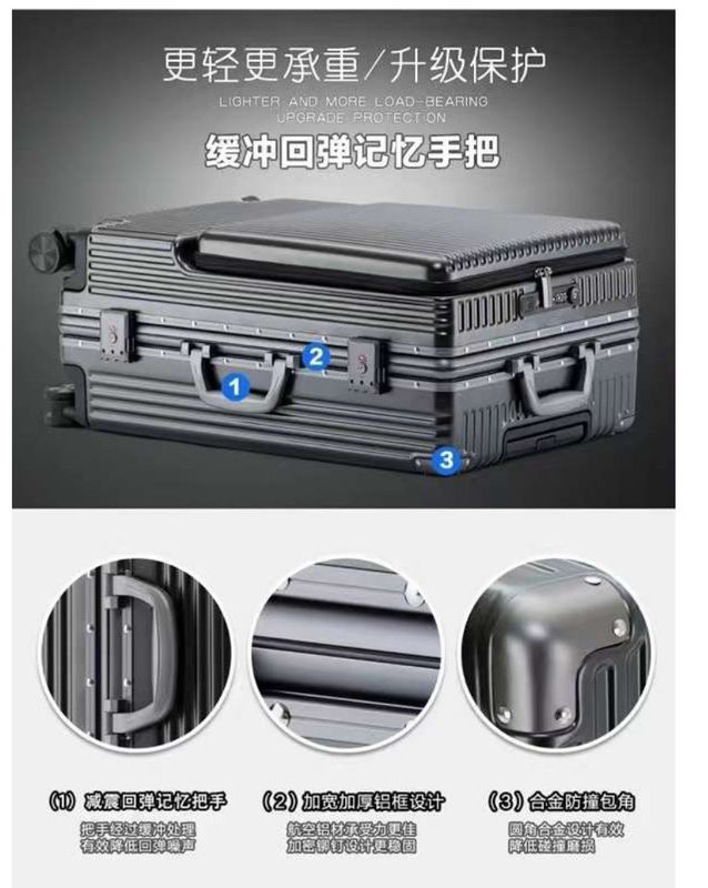 Spinner Trolley For Luggage With TSA Locks Black, Dark Green, Red, Carry-On 20-Lnch, PC Hardside Suitcase With Front Poc