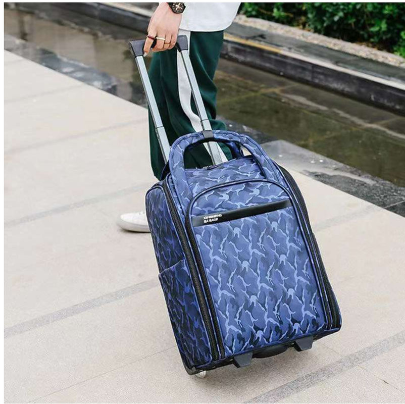 Softside Kids Luggage School Trolley Bag 4 Wheels Travel Bag Boy Backpack With Pull Rod