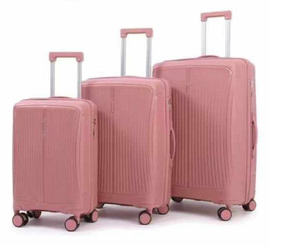 3 Pieces PP Luggage Suitcases Set Factory Wholesale PP Valise Travel High Quality Durable Travel Trolley Bags Scratch