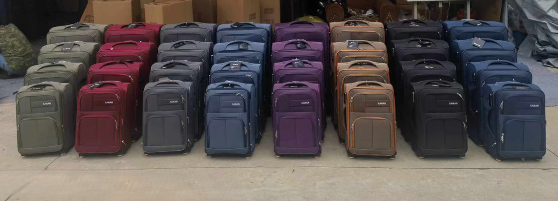 Factory Wholesale Fashion Design Waterproof Nylon Luggage 4 Pieces Set Trolley Bag Suitcase For Sale
