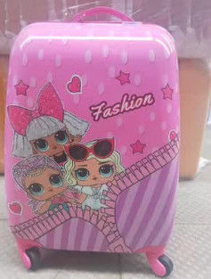18 Inch Double-Sided Cartoon Zipper Luggage, Universal Wheel Boarding Travel Box, Children'S Trolley Case