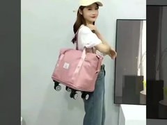 Telescopic Handle Large Capacity Luggage Briefcase On Wheels Shockproof